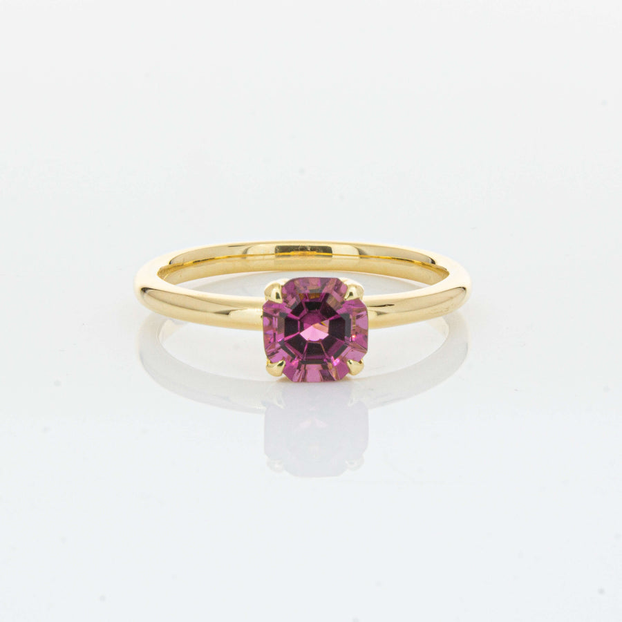 18ct Yellow Gold .90ct Pink Tourmaline Mini Octavia Ring-Ring-Walker & Hall