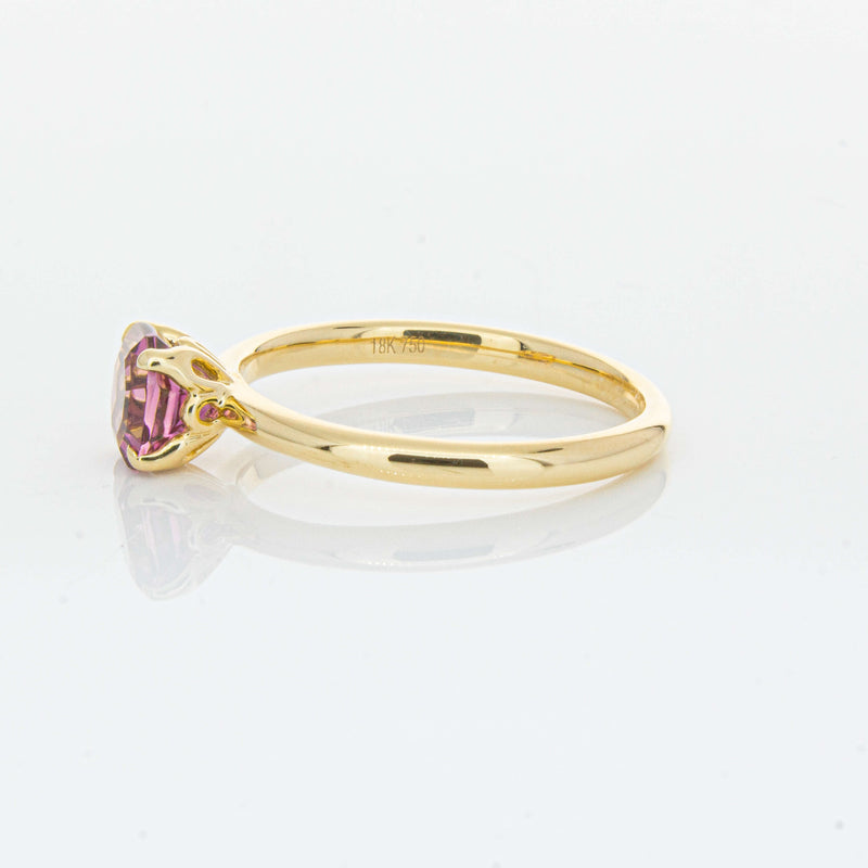18ct Yellow Gold .90ct Pink Tourmaline Mini Octavia Ring-Ring-Walker & Hall