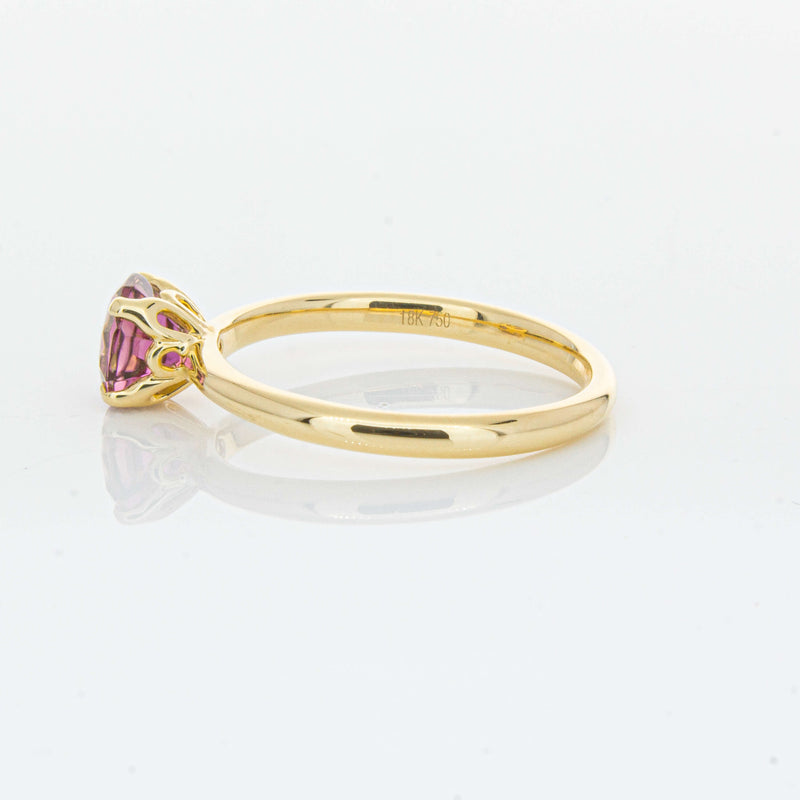 18ct Yellow Gold .90ct Pink Tourmaline Mini Octavia Ring-Ring-Walker & Hall