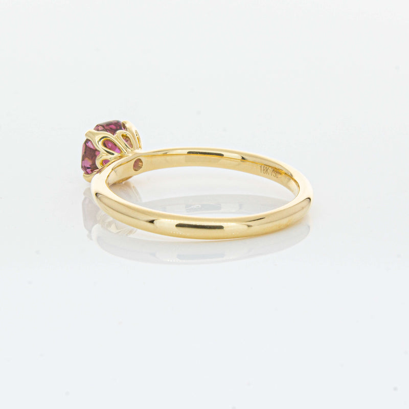 18ct Yellow Gold .90ct Pink Tourmaline Mini Octavia Ring-Ring-Walker & Hall
