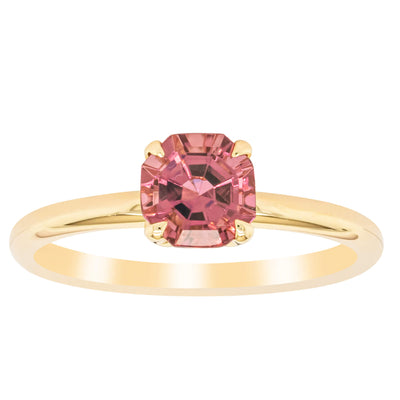 18ct Yellow Gold .90ct Pink Tourmaline Mini Octavia Ring-Ring-Walker & Hall