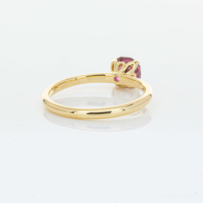 18ct Yellow Gold .90ct Pink Tourmaline Mini Octavia Ring-Ring-Walker & Hall