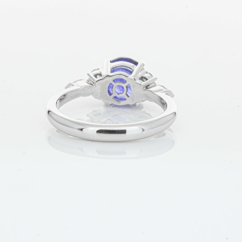 18ct White Gold 3.03ct Sapphire & Diamond Oriana Ring-Ring-Walker & Hall