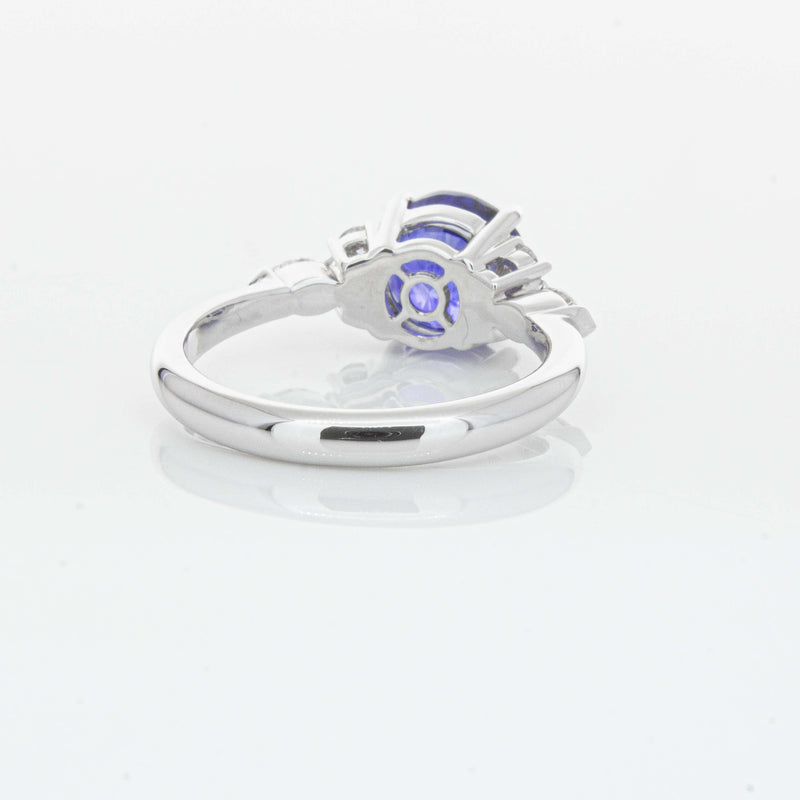 18ct White Gold 3.03ct Sapphire & Diamond Oriana Ring-Ring-Walker & Hall