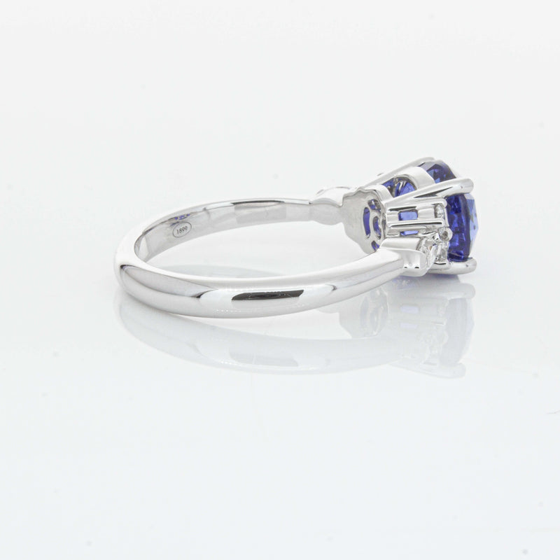 18ct White Gold 3.03ct Sapphire & Diamond Oriana Ring-Ring-Walker & Hall