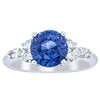 18ct White Gold 3.03ct Sapphire & Diamond Oriana Ring-Ring-Walker & Hall