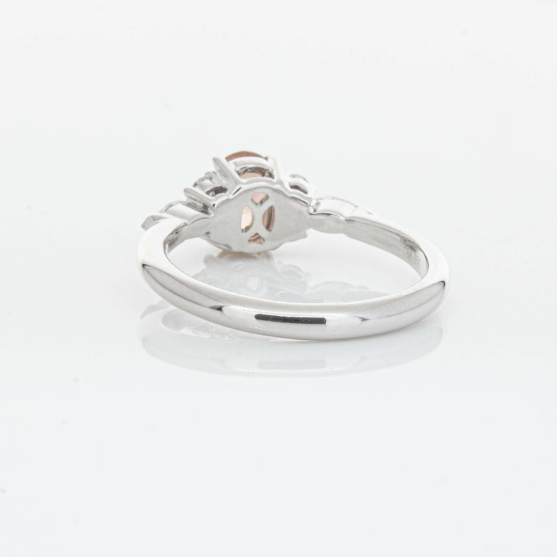 18ct White Gold 1.06ct Pink Sapphire & Diamond Oriana Ring-Ring-Walker & Hall