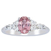 18ct White Gold 1.06ct Pink Sapphire & Diamond Oriana Ring-Ring-Walker & Hall