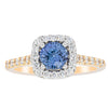 18ct Yellow Gold .83ct Sapphire & Diamond Manhattan Ring-Ring-Walker & Hall
