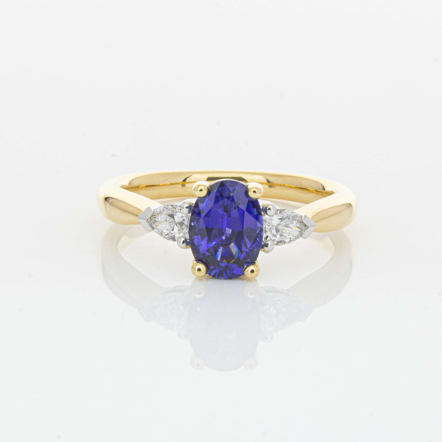 18ct Yellow Gold 1.33ct Sapphire & Diamond Ayla Ring-Ring-Walker & Hall