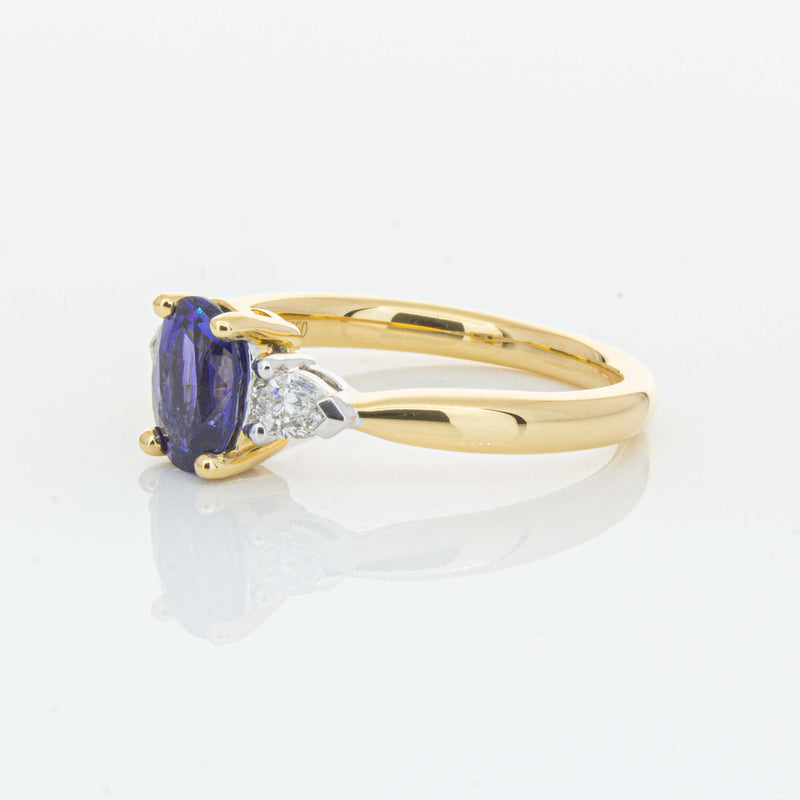18ct Yellow Gold 1.33ct Sapphire & Diamond Ayla Ring-Ring-Walker & Hall