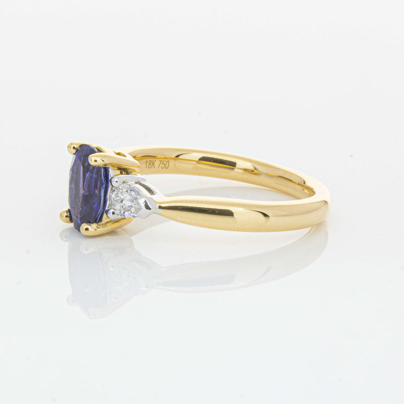 18ct Yellow Gold 1.33ct Sapphire & Diamond Ayla Ring-Ring-Walker & Hall