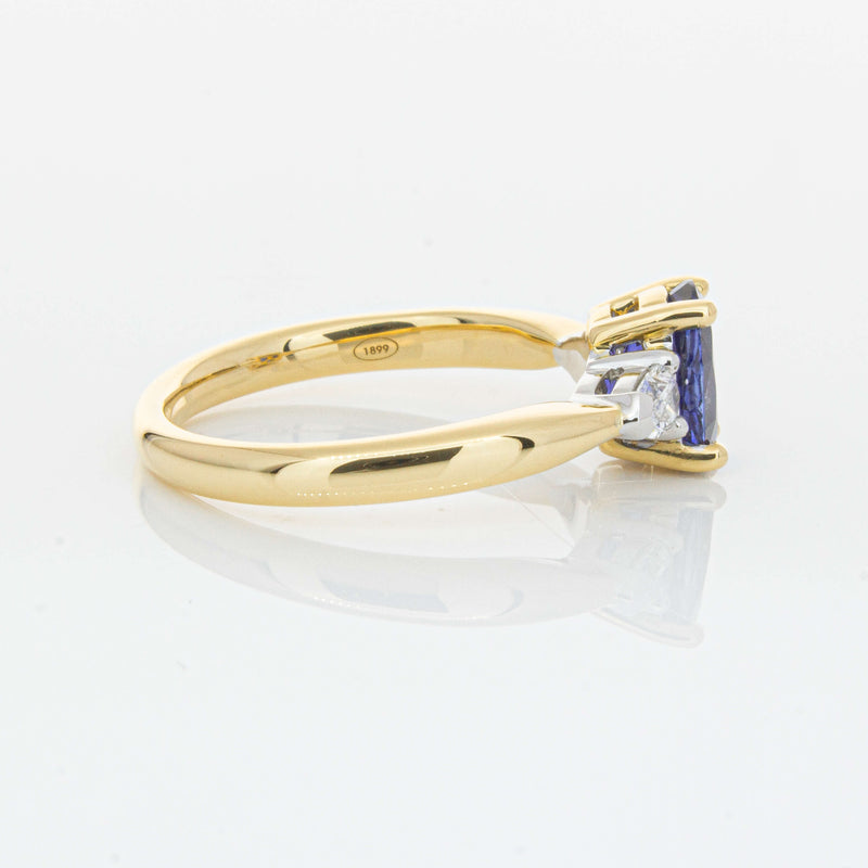 18ct Yellow Gold 1.33ct Sapphire & Diamond Ayla Ring-Ring-Walker & Hall