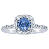 18ct White Gold 1.05ct Sapphire & Diamond Manhattan Ring-Ring-Walker & Hall