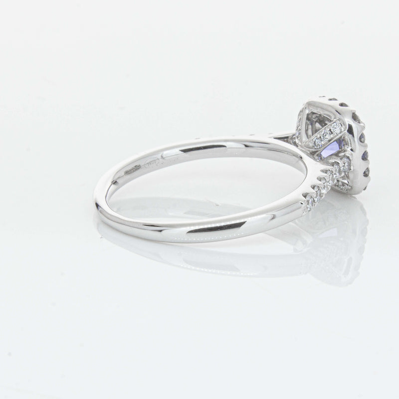 18ct White Gold 1.05ct Sapphire & Diamond Manhattan Ring-Ring-Walker & Hall