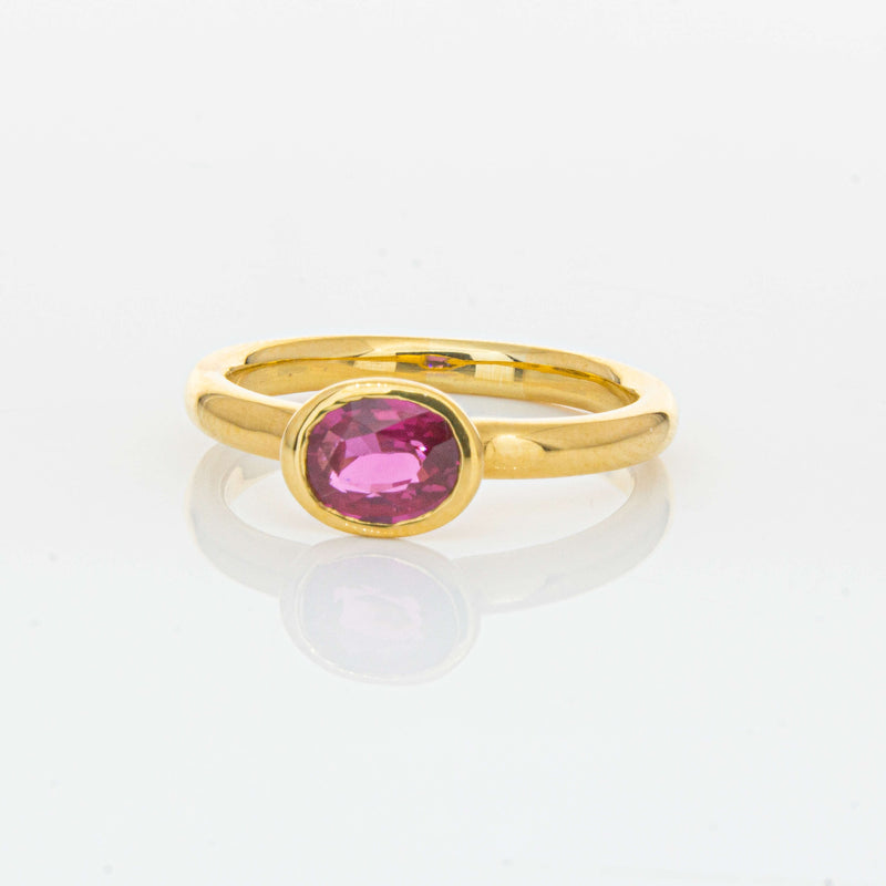 Deja Vu 22ct Yellow Gold 1.07ct Ruby Ring-Ring-Walker & Hall