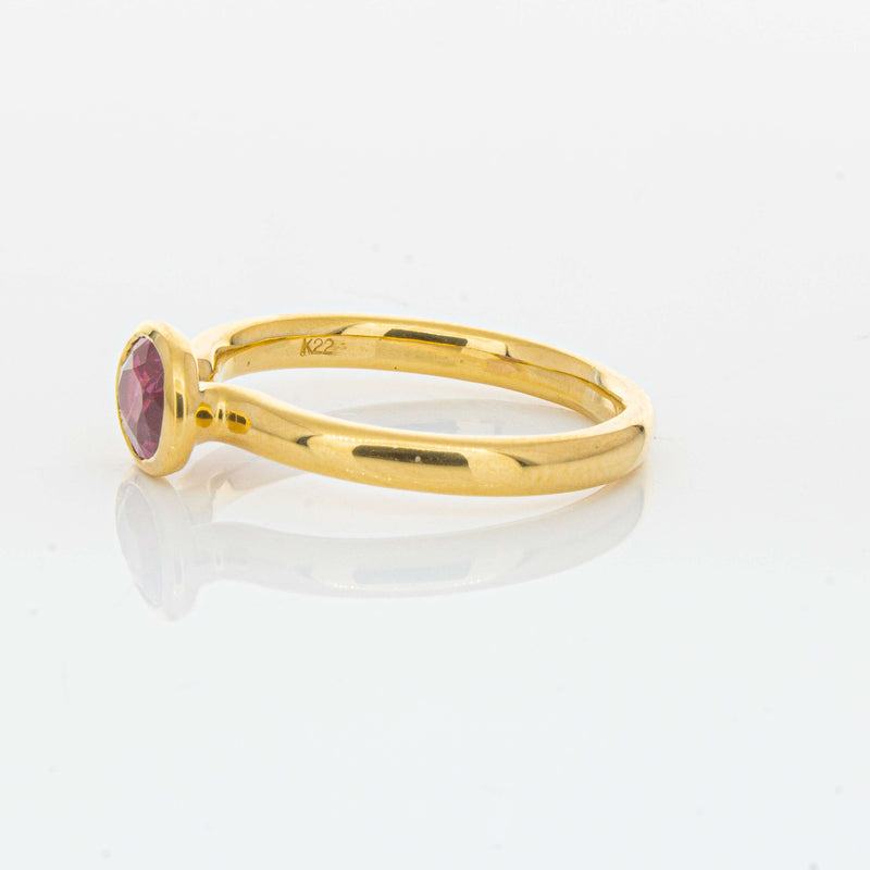 Deja Vu 22ct Yellow Gold 1.07ct Ruby Ring-Ring-Walker & Hall