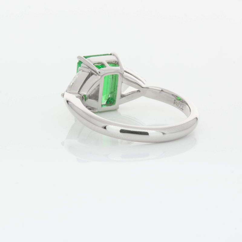 Deja Vu Platinum 2.03ct Emerald & Diamond Ring-Ring-Walker & Hall