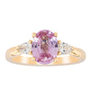 18ct Yellow Gold 1.68ct Pink Sapphire & Diamond Ayla Ring-Ring-Walker & Hall