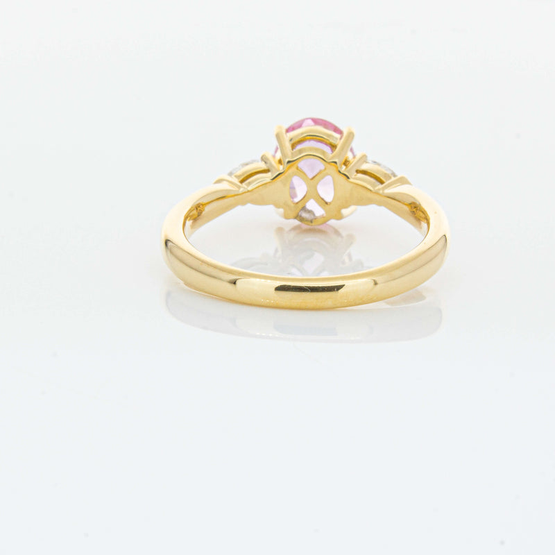 18ct Yellow Gold 1.68ct Pink Sapphire & Diamond Ayla Ring-Ring-Walker & Hall