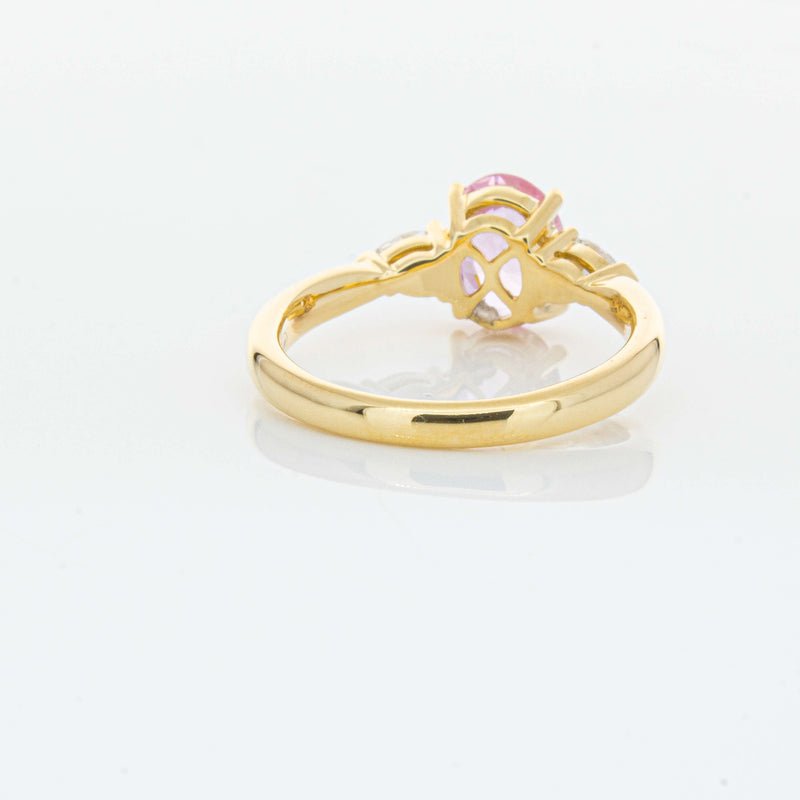 18ct Yellow Gold 1.68ct Pink Sapphire & Diamond Ayla Ring-Ring-Walker & Hall
