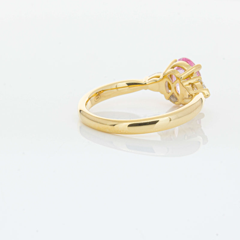 18ct Yellow Gold 1.68ct Pink Sapphire & Diamond Ayla Ring-Ring-Walker & Hall