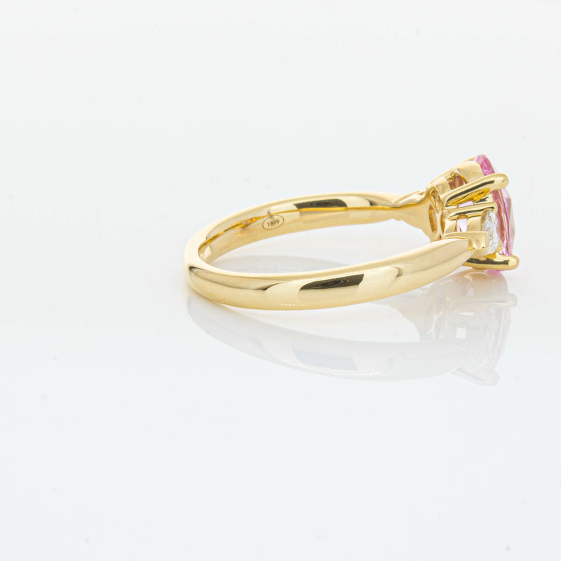 18ct Yellow Gold 1.68ct Pink Sapphire & Diamond Ayla Ring-Ring-Walker & Hall
