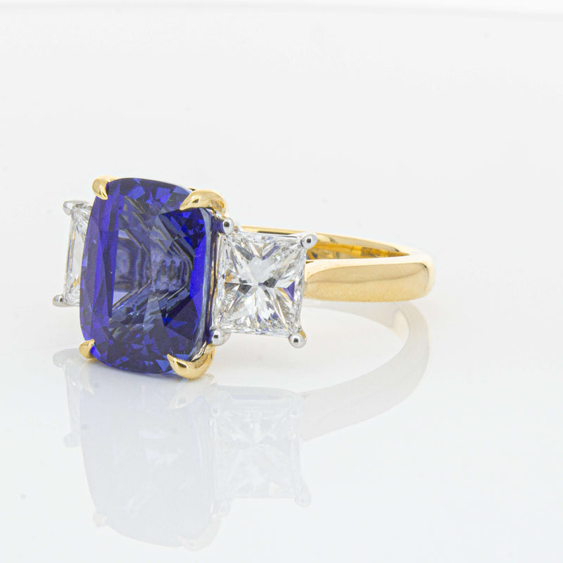 18ct Yellow Gold 8.03ct Sapphire & Diamond Ring-Ring-Walker & Hall