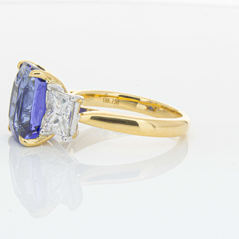 18ct Yellow Gold 8.03ct Sapphire & Diamond Ring-Ring-Walker & Hall