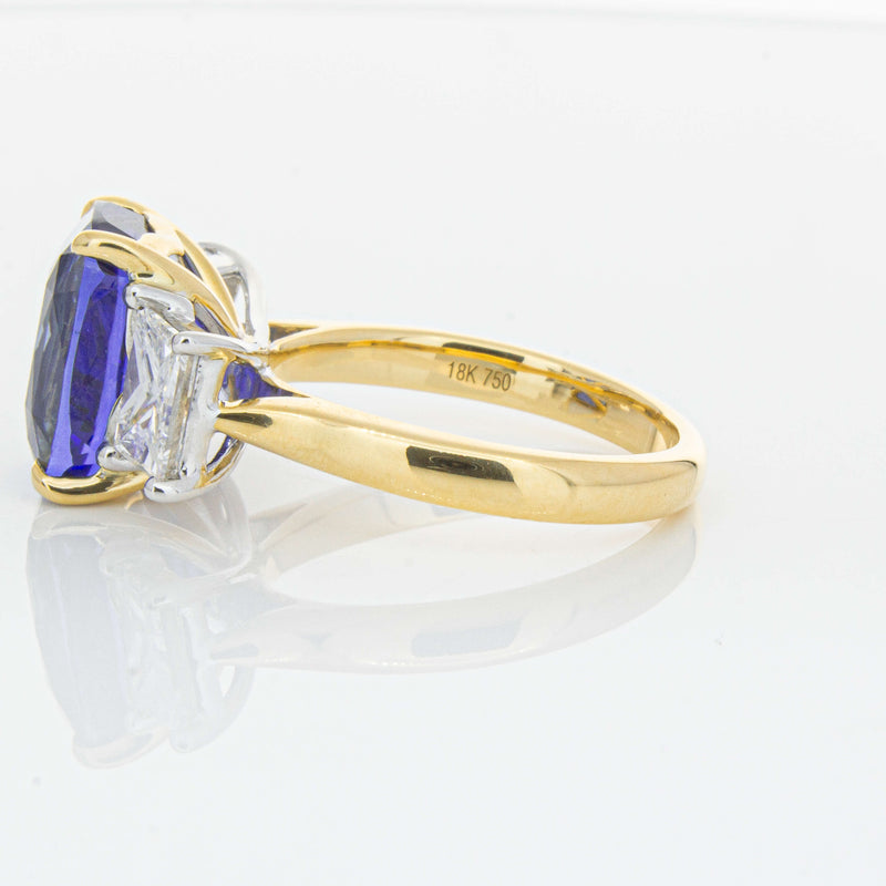 18ct Yellow Gold 8.03ct Sapphire & Diamond Ring-Ring-Walker & Hall