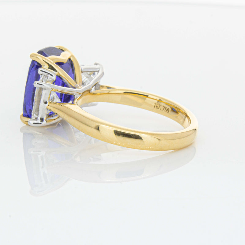 18ct Yellow Gold 8.03ct Sapphire & Diamond Ring-Ring-Walker & Hall