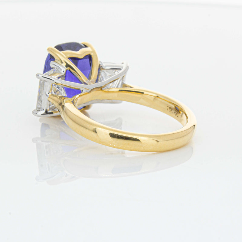18ct Yellow Gold 8.03ct Sapphire & Diamond Ring-Ring-Walker & Hall