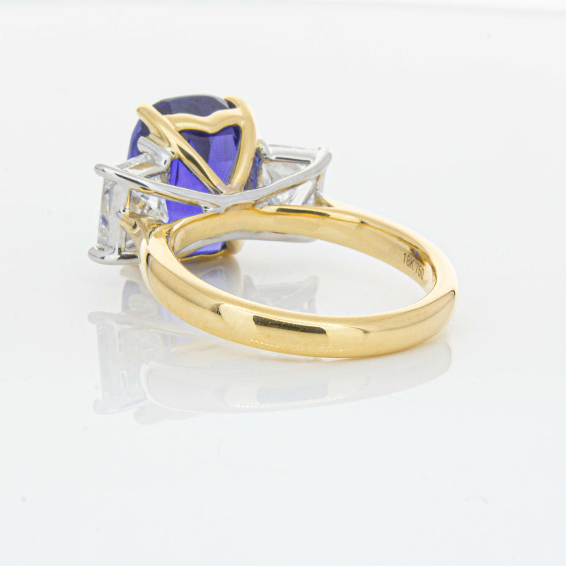 18ct Yellow Gold 8.03ct Sapphire & Diamond Ring-Ring-Walker & Hall
