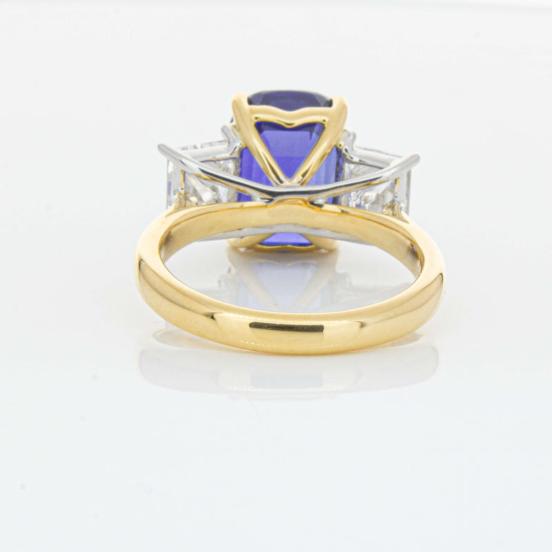 18ct Yellow Gold 8.03ct Sapphire & Diamond Ring-Ring-Walker & Hall