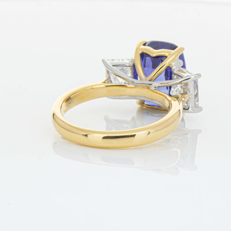 18ct Yellow Gold 8.03ct Sapphire & Diamond Ring-Ring-Walker & Hall