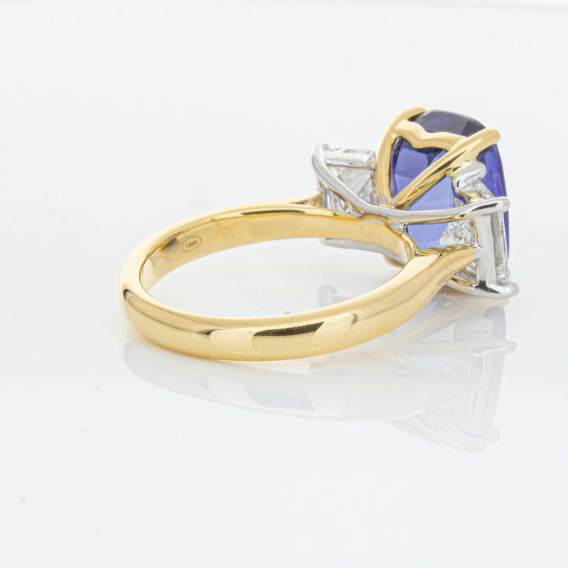 18ct Yellow Gold 8.03ct Sapphire & Diamond Ring-Ring-Walker & Hall