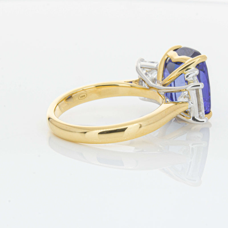18ct Yellow Gold 8.03ct Sapphire & Diamond Ring-Ring-Walker & Hall