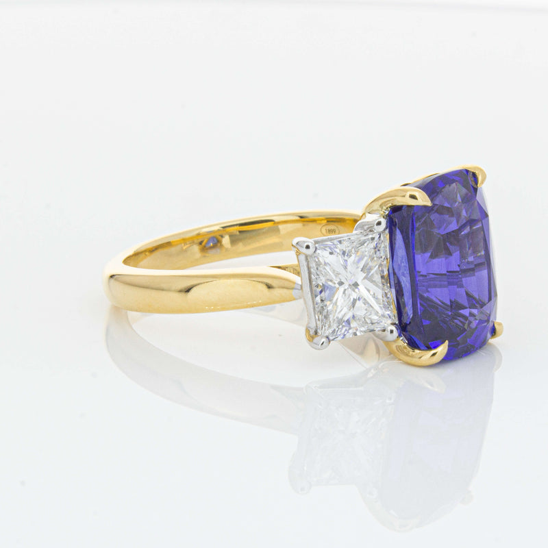 18ct Yellow Gold 8.03ct Sapphire & Diamond Ring-Ring-Walker & Hall