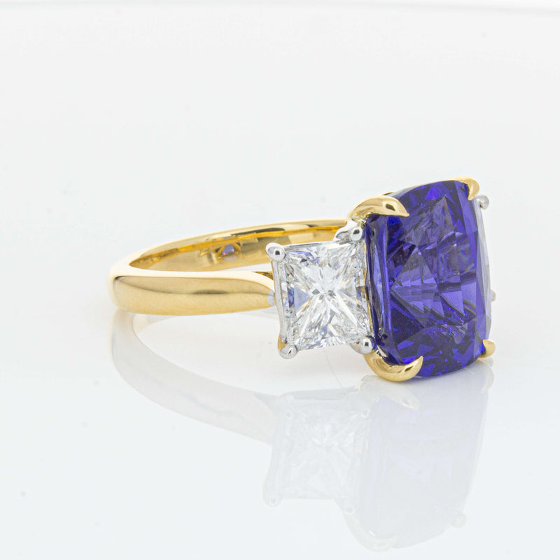 18ct Yellow Gold 8.03ct Sapphire & Diamond Ring-Ring-Walker & Hall