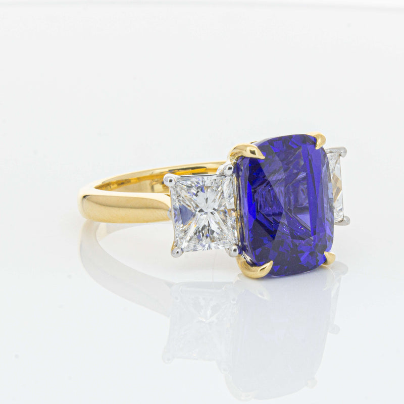 18ct Yellow Gold 8.03ct Sapphire & Diamond Ring-Ring-Walker & Hall