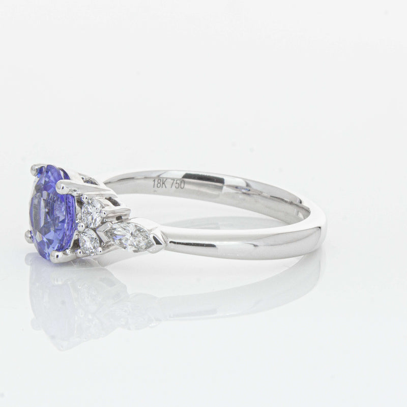 18ct White Gold 1.80ct Sapphire & Diamond Oriana Ring-Ring-Walker & Hall