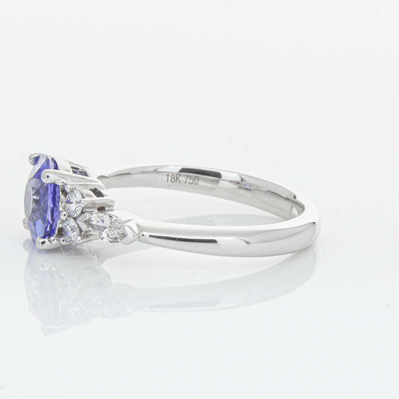 18ct White Gold 1.80ct Sapphire & Diamond Oriana Ring-Ring-Walker & Hall