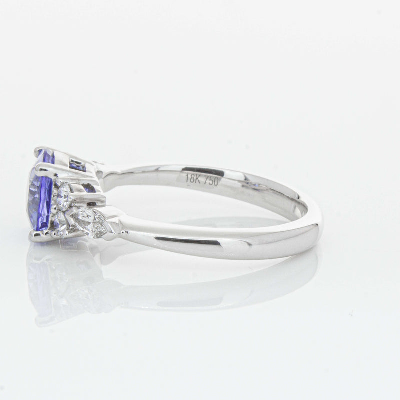 18ct White Gold 1.80ct Sapphire & Diamond Oriana Ring-Ring-Walker & Hall