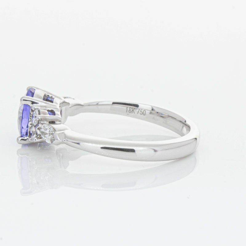 18ct White Gold 1.80ct Sapphire & Diamond Oriana Ring-Ring-Walker & Hall