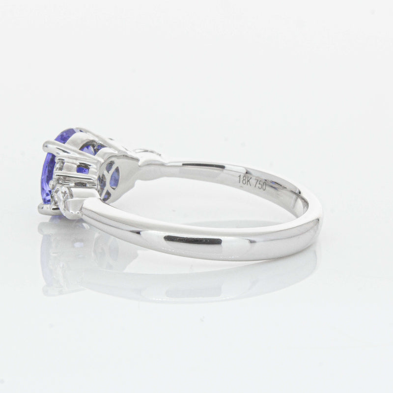 18ct White Gold 1.80ct Sapphire & Diamond Oriana Ring-Ring-Walker & Hall