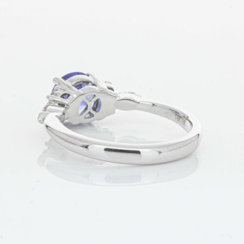 18ct White Gold 1.80ct Sapphire & Diamond Oriana Ring-Ring-Walker & Hall