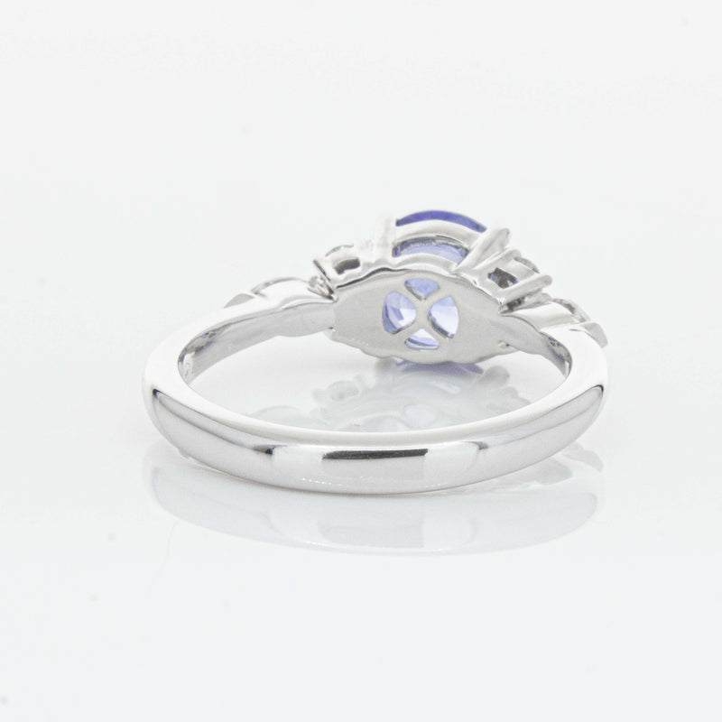 18ct White Gold 1.80ct Sapphire & Diamond Oriana Ring-Ring-Walker & Hall