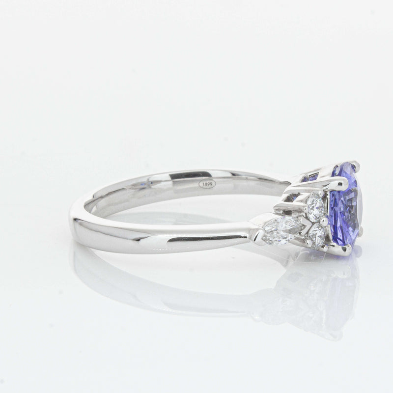 18ct White Gold 1.80ct Sapphire & Diamond Oriana Ring-Ring-Walker & Hall