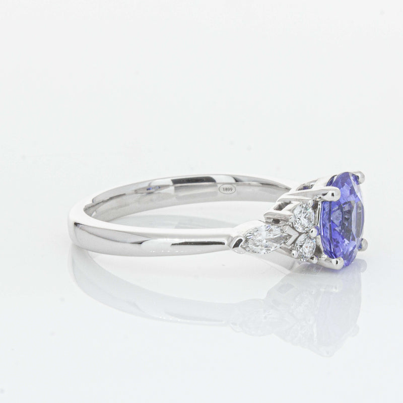 18ct White Gold 1.80ct Sapphire & Diamond Oriana Ring-Ring-Walker & Hall