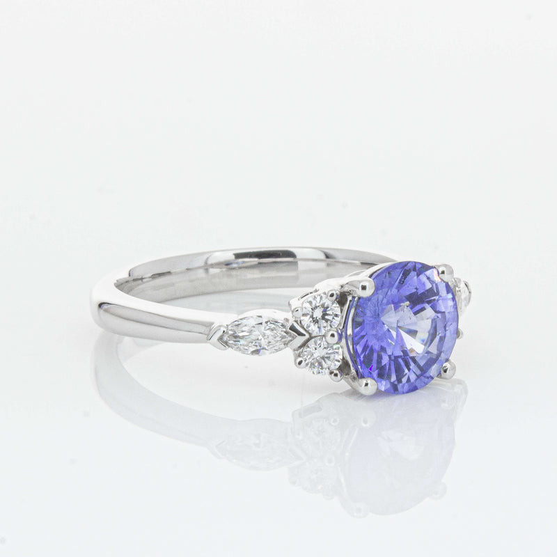 18ct White Gold 1.80ct Sapphire & Diamond Oriana Ring-Ring-Walker & Hall
